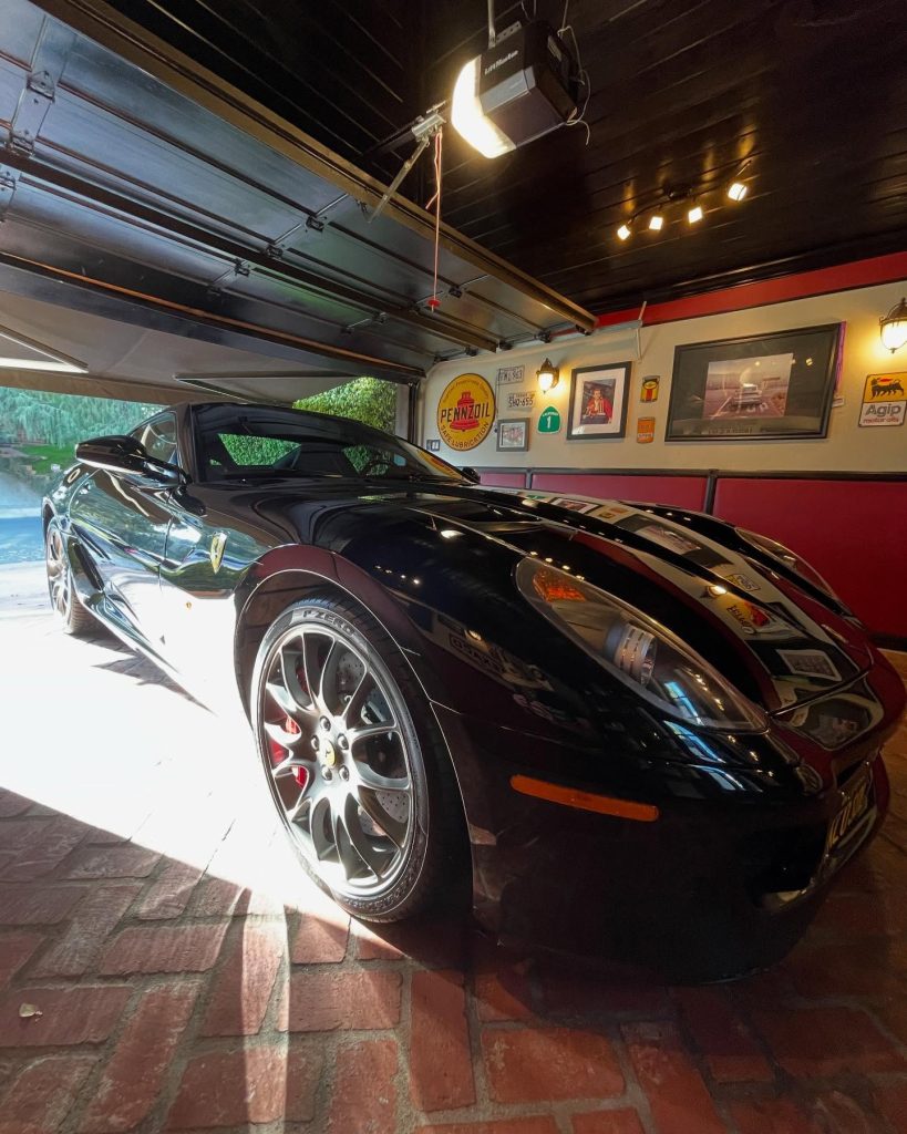 Glossy detailed car parked on a scenic road near Sherman Oaks
