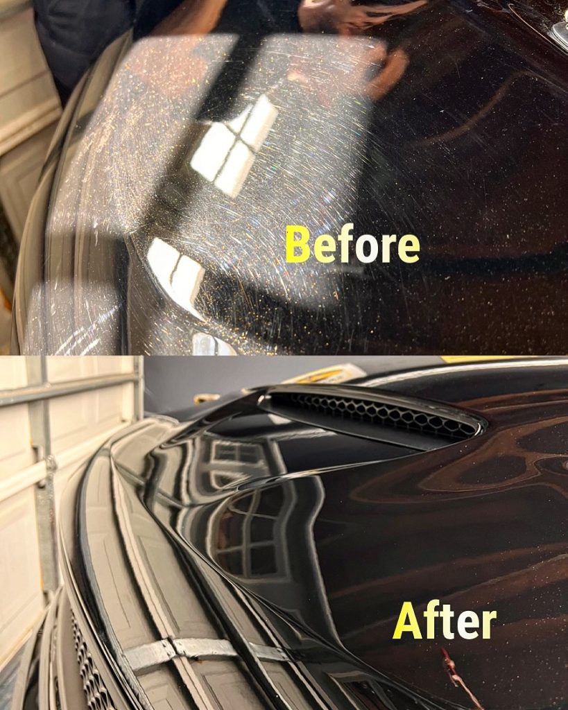 Before and after results of Silver In-and-Out Detail – Transformed vehicle exterior and refreshed interior by Logan’s Auto Detailing in Los Angeles