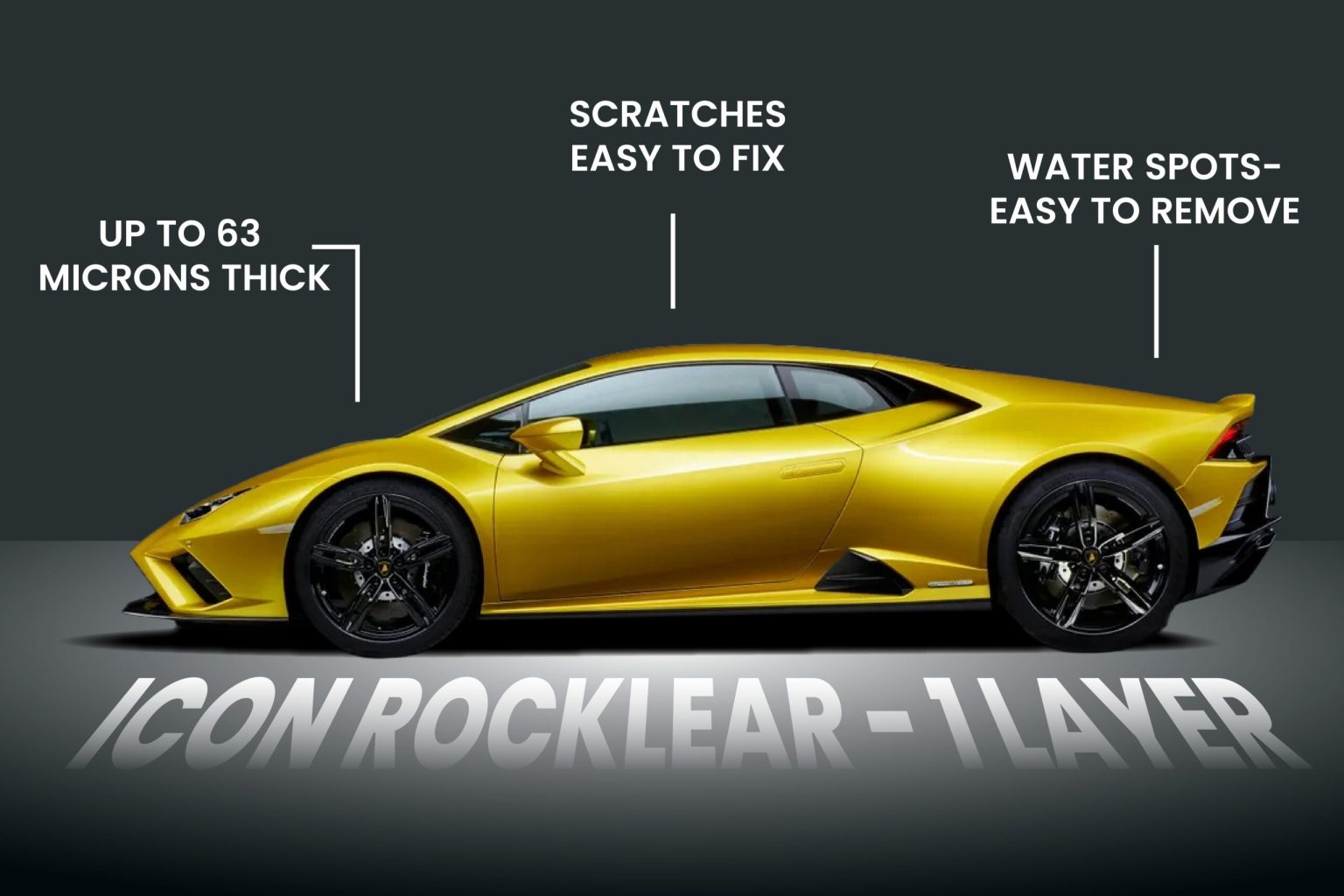 Icon Rocklear Paint Protection Coating — deep gloss protected finish