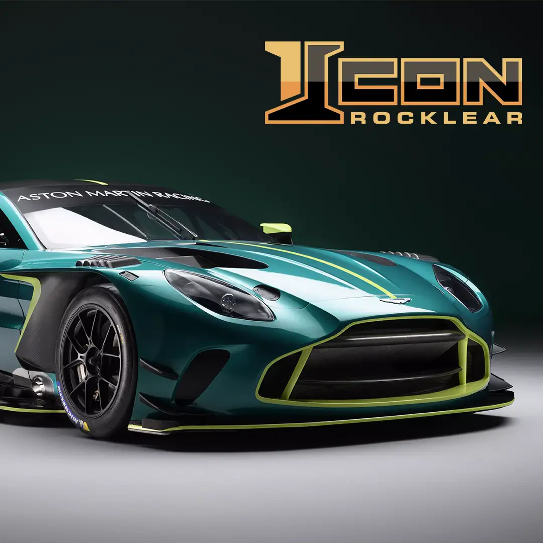 Car with icon Rocklear logo